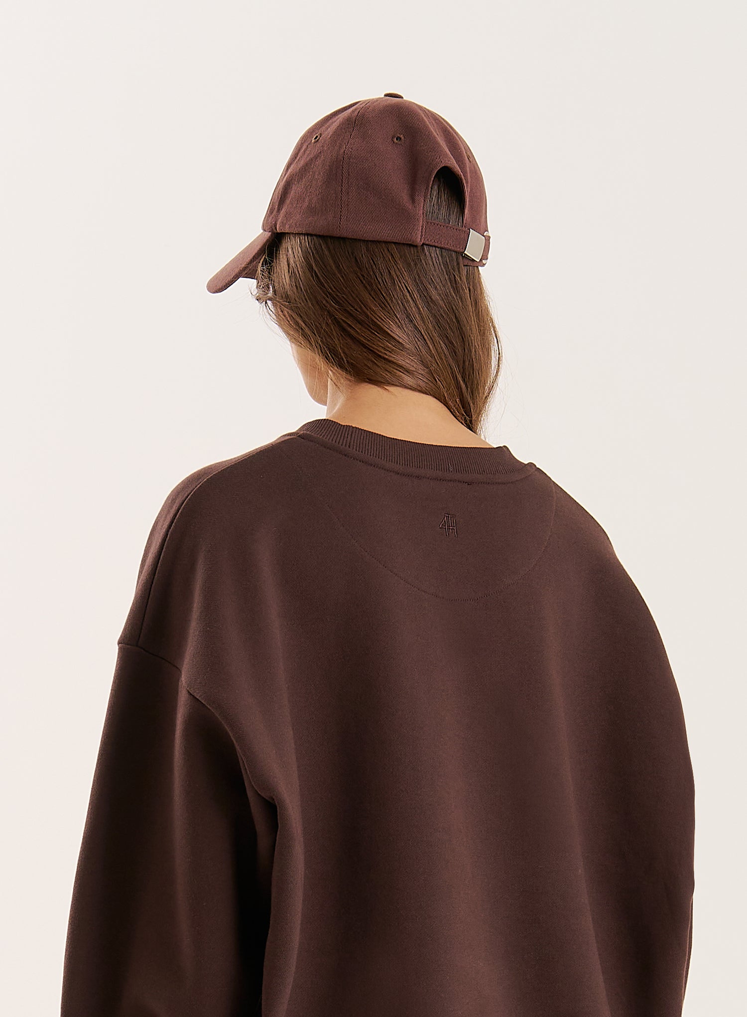 Brown Embroidered Logo Cap